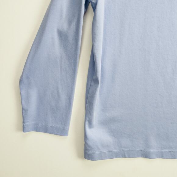 UNTUCKit Men’s Medium Long Sleeve Polo Regular Fit Shirt Light Blue Damaschino - Picture 8 of 12